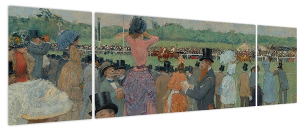 Obraz - Jean-Louis Forain, The Races at Longchamp, reprodukcje (170x50 cm)