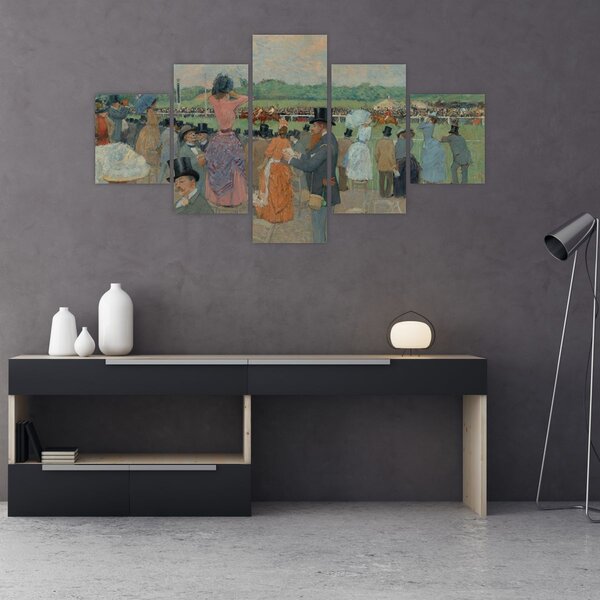 Obraz - Jean-Louis Forain, The Races at Longchamp, reprodukcje (125x70 cm)