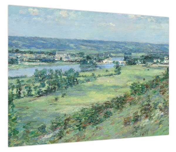 Obraz - Theodore Robinson, The Valley of the Seine, From the Hills of Giverny, reprodukcje (70x50 cm)