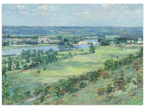 Obraz - Theodore Robinson, The Valley of the Seine, From the Hills of Giverny, reprodukcje (70x50 cm)