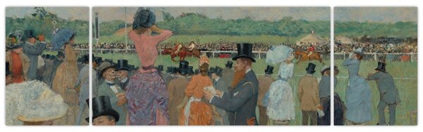 Obraz - Jean-Louis Forain, The Races at Longchamp, reprodukcje (170x50 cm)