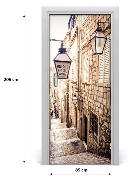 Fototapeta samoprzylepna DRZWI Ulica stare miasto