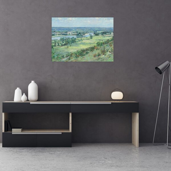 Obraz - Theodore Robinson, The Valley of the Seine, From the Hills of Giverny, reprodukcje (70x50 cm)