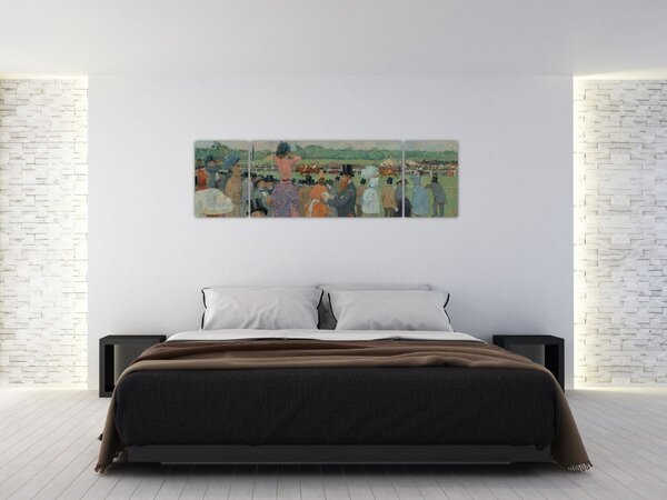 Obraz - Jean-Louis Forain, The Races at Longchamp, reprodukcje (170x50 cm)