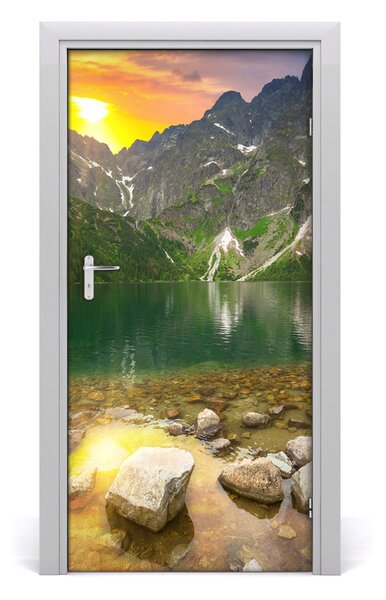 Naklejka na drzwi samoprzylepna Morskie oko Tatry