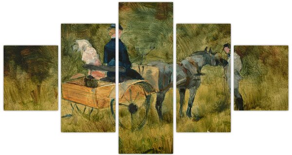 Obraz - Henri de Toulouse-Lautrec, The Trap, reprodukcje (125x70 cm)
