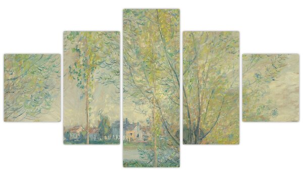 Obraz - Claude Monet, The Willows, reprodukcje (125x70 cm)