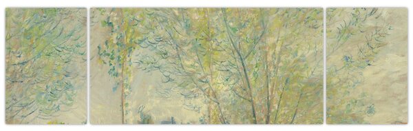 Obraz - Claude Monet, The Willows, reprodukcje (170x50 cm)