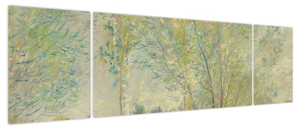 Obraz - Claude Monet, The Willows, reprodukcje (170x50 cm)