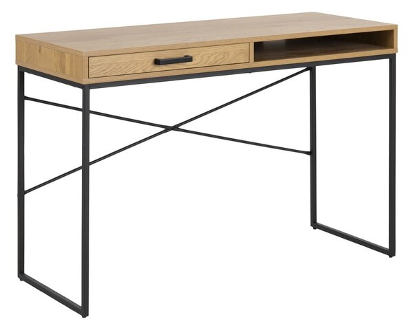 Biurko w dekorze dzikiego dębu Actona, 110x45 cm