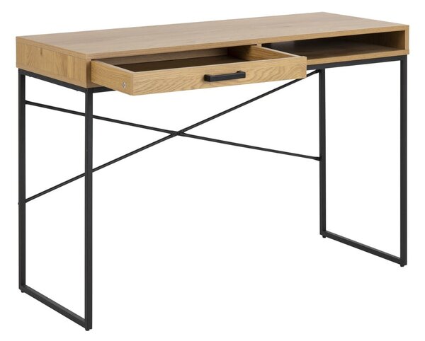 Biurko w dekorze dzikiego dębu Actona, 110x45 cm