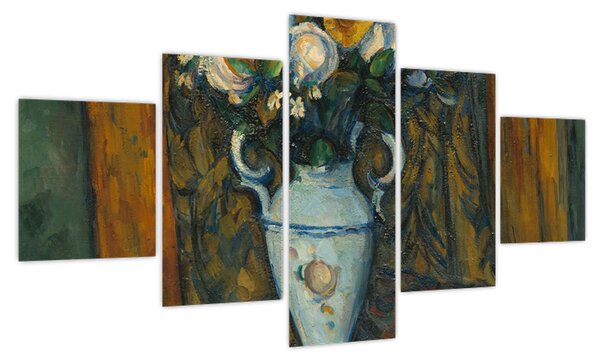 Obraz - Paul Cézanne, Vase of Flowers, reprodukcje (125x70 cm)