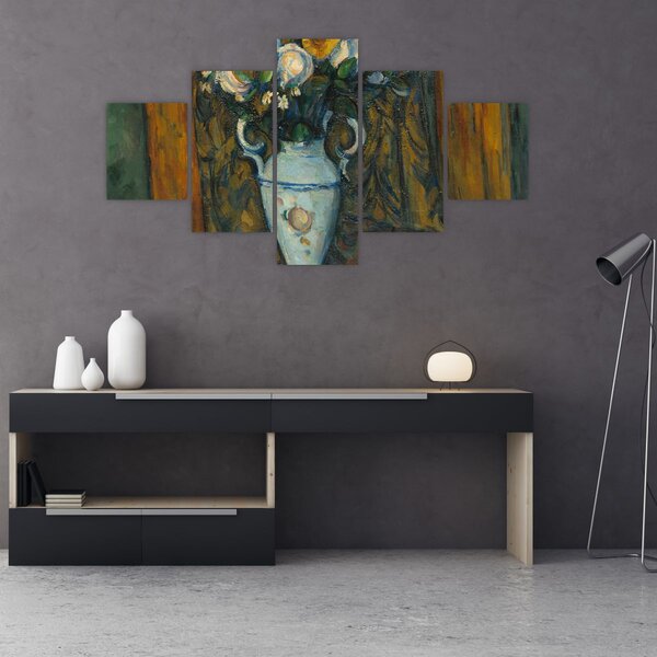 Obraz - Paul Cézanne, Vase of Flowers, reprodukcje (125x70 cm)
