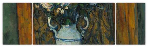 Obraz - Paul Cézanne, Vase of Flowers, reprodukcje (170x50 cm)