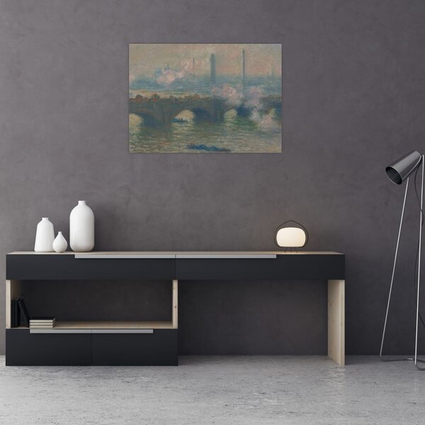 Obraz - Claude Monet, Waterloo Bridge, Gray Day, reprodukcje (70x50 cm)