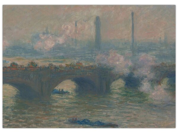 Obraz - Claude Monet, Waterloo Bridge, Gray Day, reprodukcje (70x50 cm)