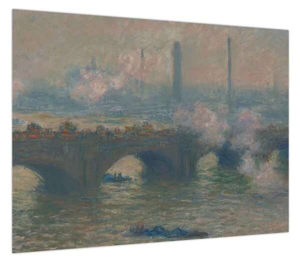 Obraz - Claude Monet, Waterloo Bridge, Gray Day, reprodukcje (70x50 cm)