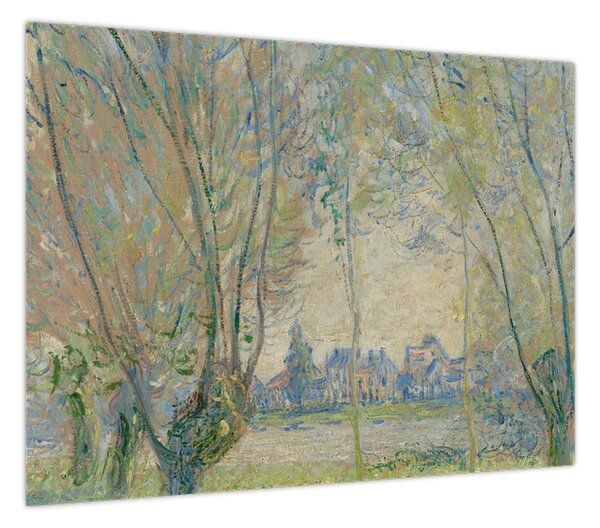 Obraz - Claude Monet, Woman Seated under the Willows, reprodukcje (70x50 cm)