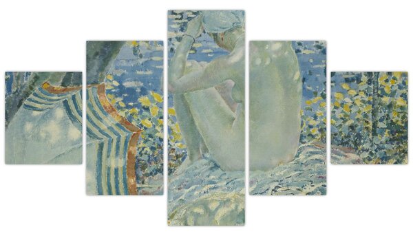 Obraz - Frederick Carl Frieseke, On the Bank, reprodukcje (125x70 cm)