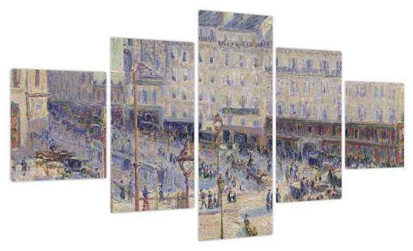 Obraz - Camille Pissarro, The Place du Havre, reprodukcje (125x70 cm)