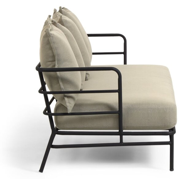 Beżowa sofa ogrodowa z metalową konstrukcją Kave Home Mareluz