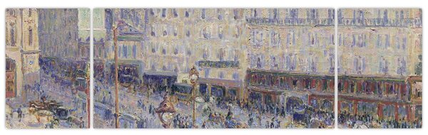 Obraz - Camille Pissarro, The Place du Havre, reprodukcje (170x50 cm)