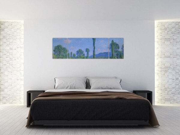 Obraz - Claude Monet, Poppy Field (Giverny), reprodukcje (170x50 cm)