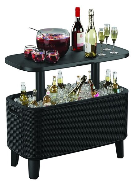 Plastikowy stolik ogrodowy z pojemnikiem na lód 83.5x40 cm Bevy – Keter
