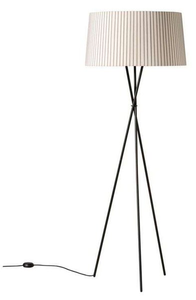 Lampa Podłogowa Santa & Cole, ściemnialny, czarny, salon, metal