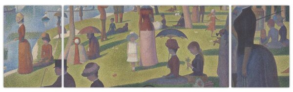 Obraz - Georges Seurat, A Sunday on La Grande Jatte, reprodukcje (170x50 cm)