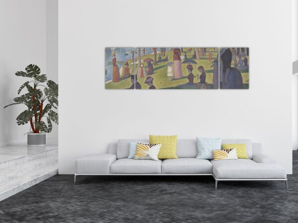 Obraz - Georges Seurat, A Sunday on La Grande Jatte, reprodukcje (170x50 cm)