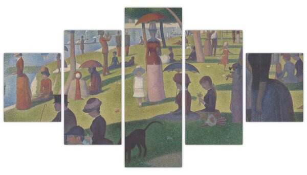 Obraz - Georges Seurat, A Sunday on La Grande Jatte, reprodukcje (125x70 cm)