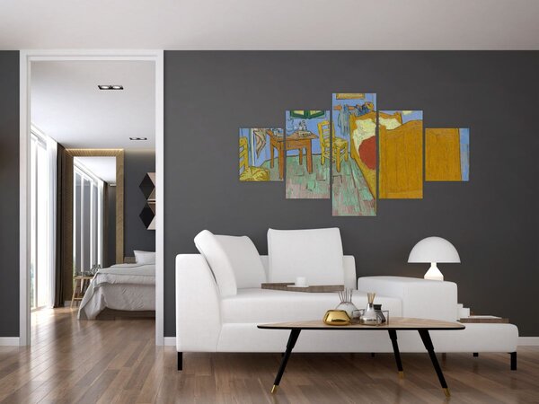 Obraz - Vincent van Gogh, The Bedroom, reprodukcje (125x70 cm)