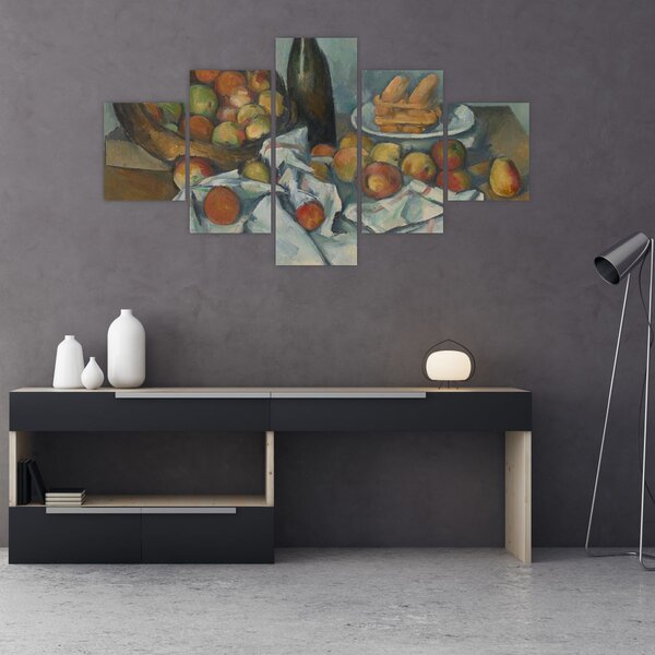 Obraz - Paul Cezanne, The Basket of Apples, reprodukcje (125x70 cm)