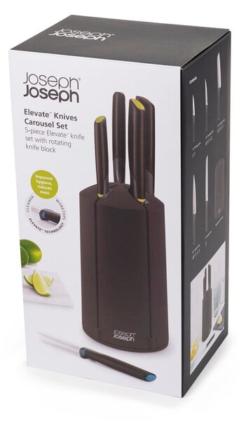 Zestaw 5 noży z obrotowym stojakiem Joseph Joseph Elevate