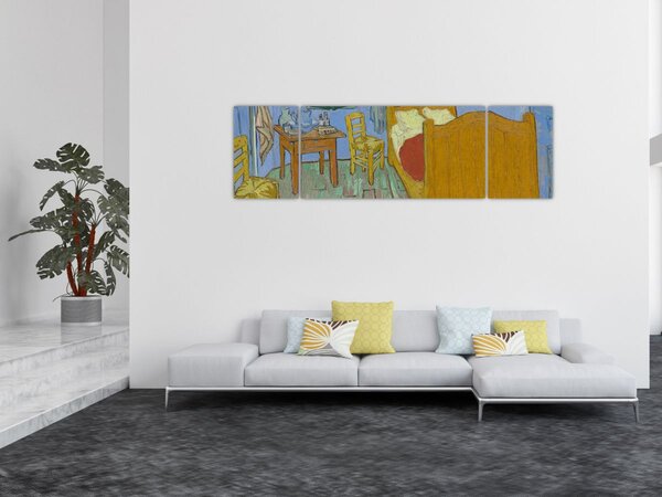 Obraz - Vincent van Gogh, The Bedroom, reprodukcje (170x50 cm)