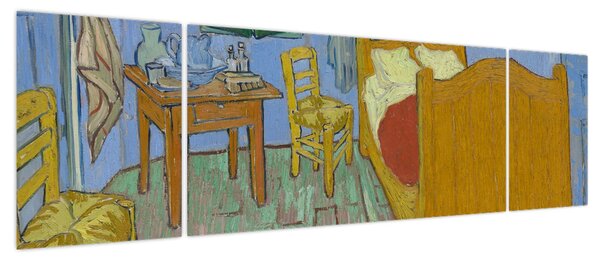 Obraz - Vincent van Gogh, The Bedroom, reprodukcje (170x50 cm)