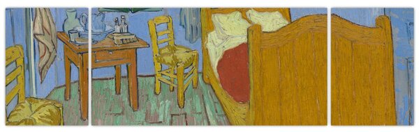 Obraz - Vincent van Gogh, The Bedroom, reprodukcje (170x50 cm)
