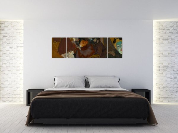 Obraz - Henri de Toulouse-Lautrec, At the Moulin Rouge, reprodukcje (170x50 cm)