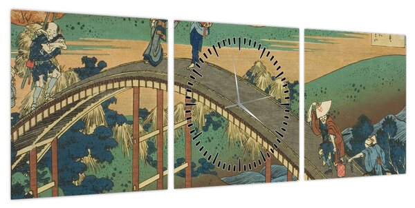 Obraz - Katsushika Hokusai, Ariwara no Narihirafrom the series One Hundred, Poems Explained by the Nurse (Hyakunin isshu uba ga etoki), reprodukcje (z (90x30 cm)
