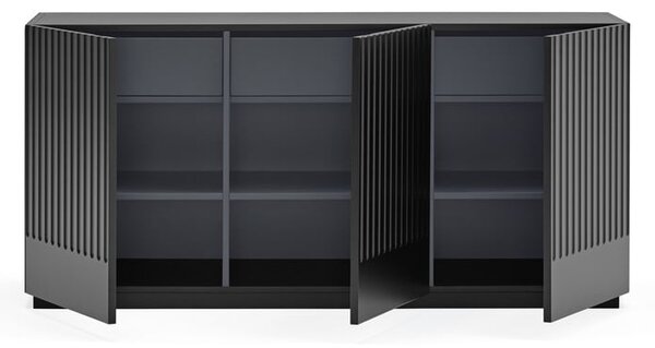 Czarny kredens Teulat Doric, szer. 150 cm