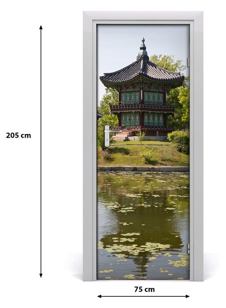 Naklejka fototapeta na drzwi Park Japoński