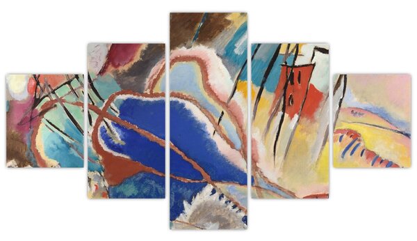 Obraz - Vasily Kandinsky, Improvisation No. 30 (Cannons), reprodukcje (125x70 cm)