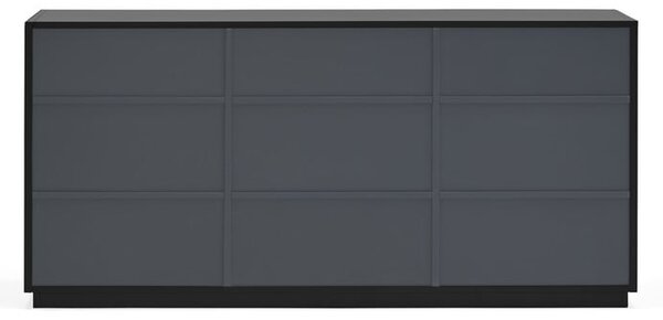 Czarny kredens Teulat Doric, szer. 150 cm