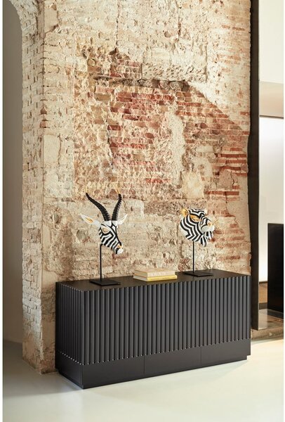 Czarny kredens Teulat Doric, szer. 150 cm
