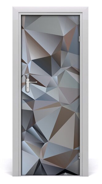 Naklejka samoprzylepna na drzwi Abstrakcja trójkąty