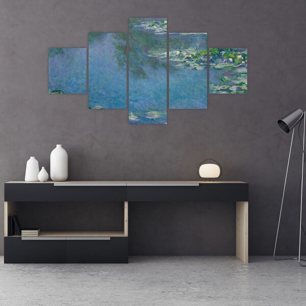 Obraz - Claude Monet, Water Lilies, reprodukcje (125x70 cm)