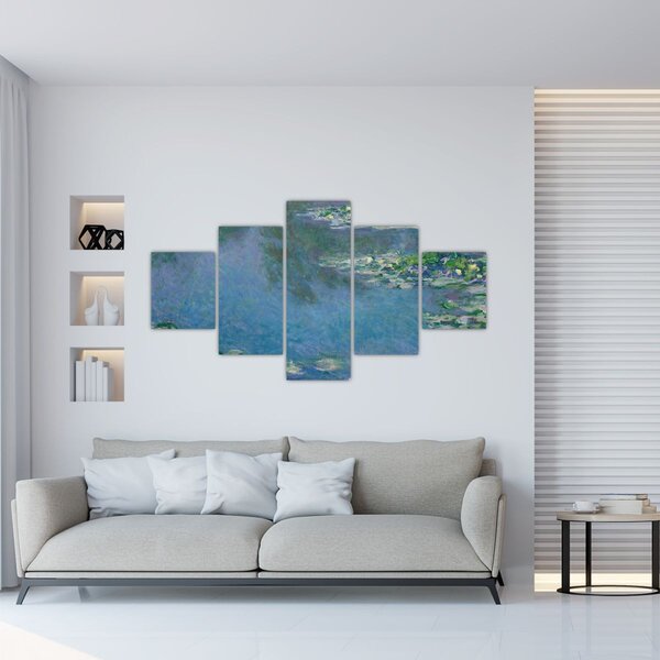 Obraz - Claude Monet, Water Lilies, reprodukcje (125x70 cm)