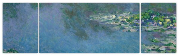 Obraz - Claude Monet, Water Lilies, reprodukcje (170x50 cm)