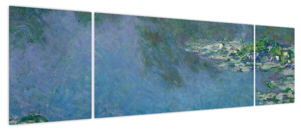 Obraz - Claude Monet, Water Lilies, reprodukcje (170x50 cm)